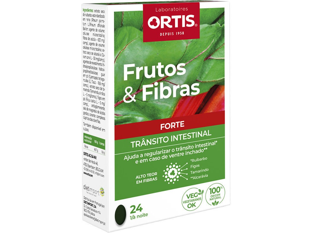 SUPLEMENTO ORTIS FRUTOS E FIBRAS FORTE 24UN
