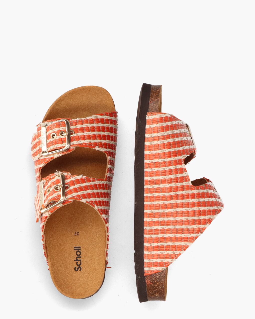 Scholl Noelle Oranje Damesslippers