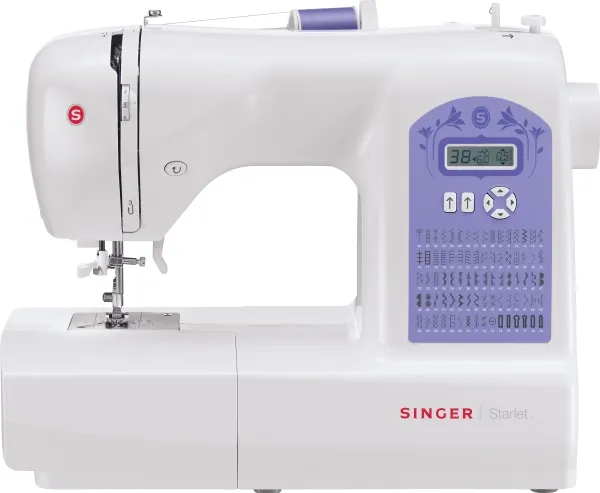 Singer Starlet 6680 - Symaskine - 80 søm - 6 et-trins knaphuller - LCD display