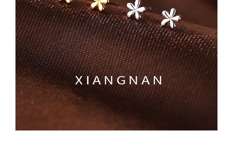 Gaya - 925 Sterling Zilveren Bloemen Oorbel