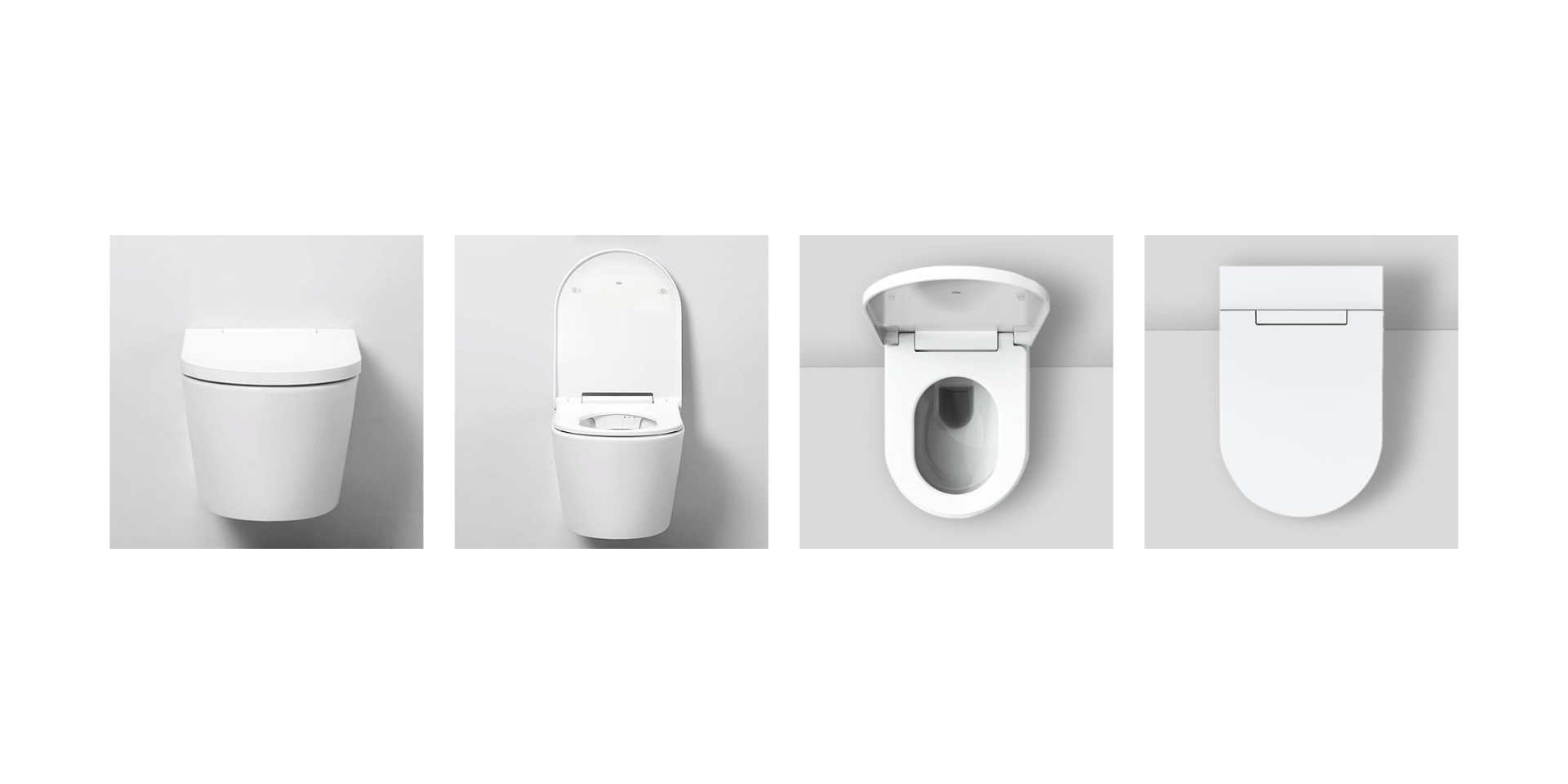 Clou Clever douche wc met turboflush en softclose zitting wit glans