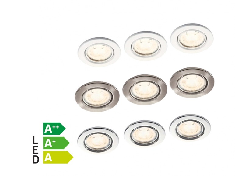3-delige LED inbouwspot