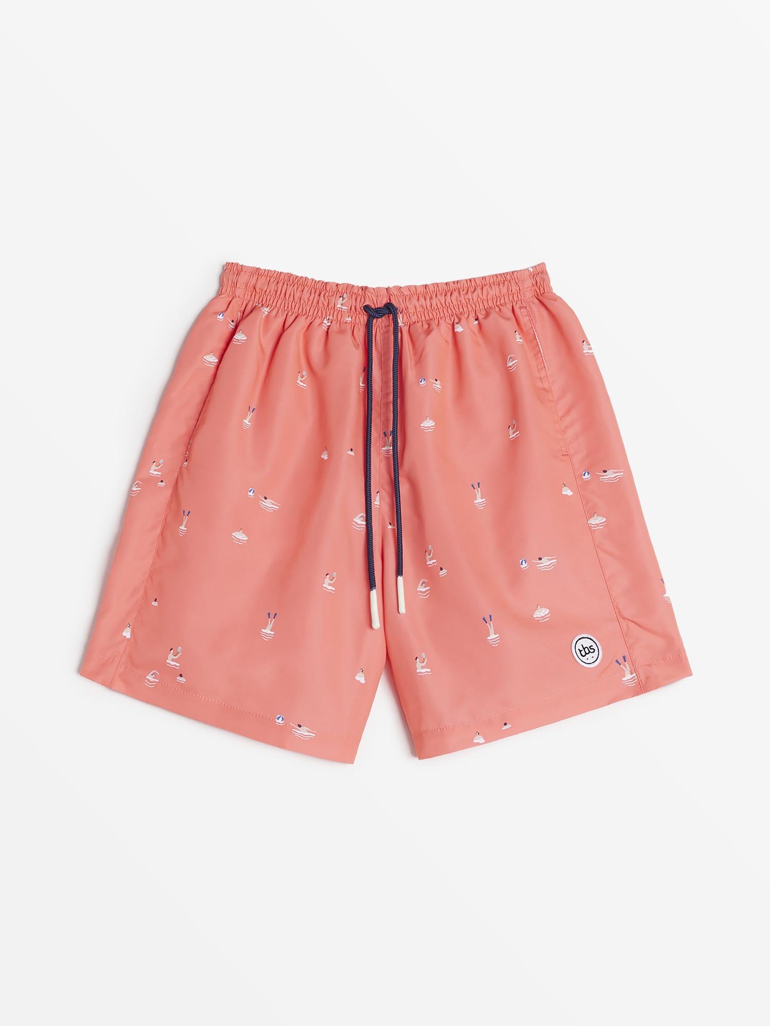 Short de Bain Fabriquée En France Rose