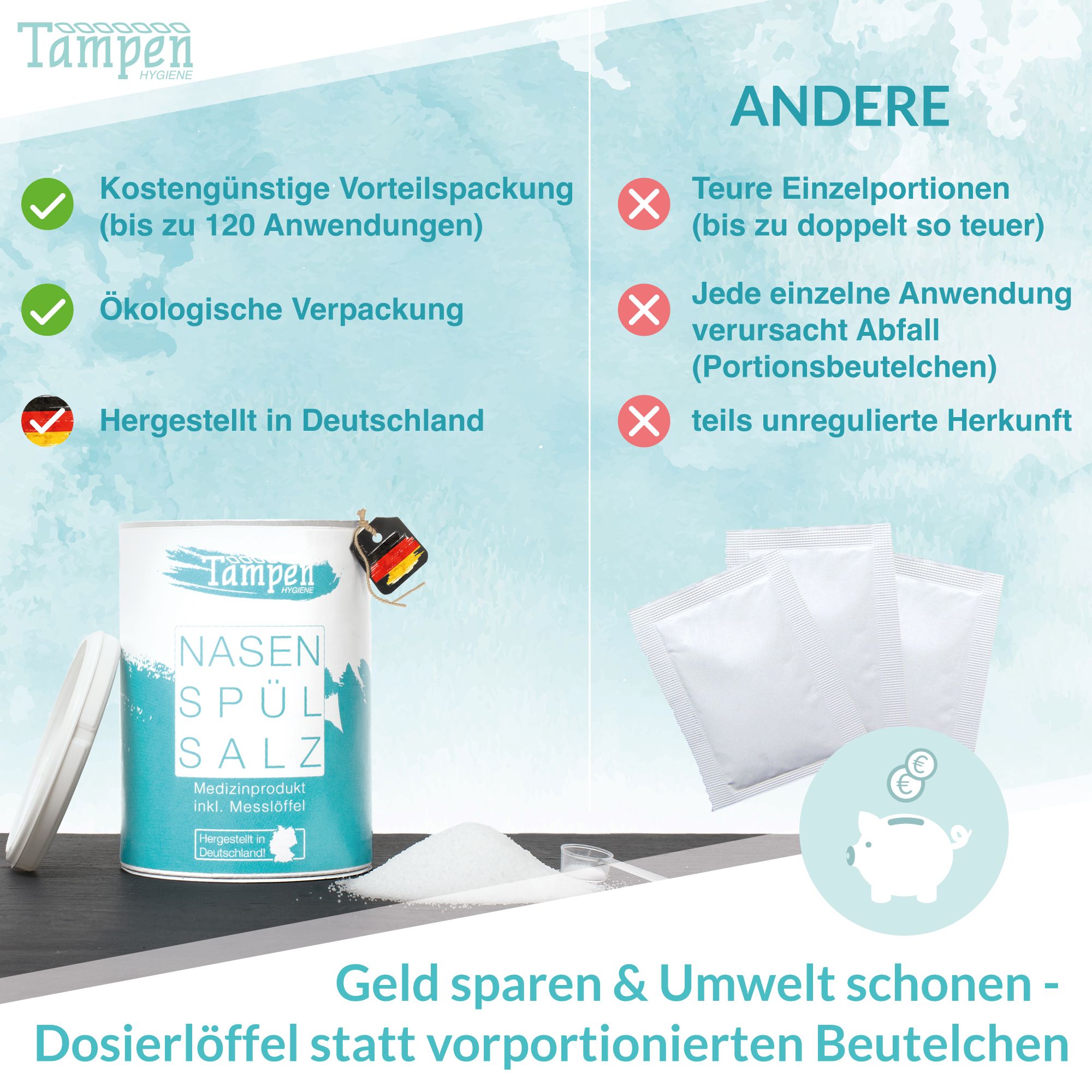 TAMPEN® Nasenspülsalz (lose)