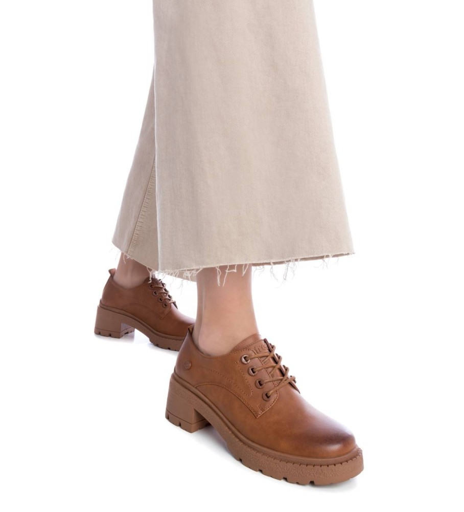 Mocassins Refresh 171235 marrom - Altura do salto: 5 cm -