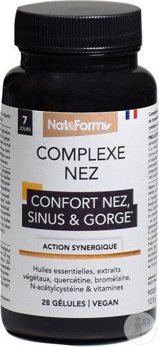 Nat&Form Complexe Nez Sinus & Groge 28 Gélules