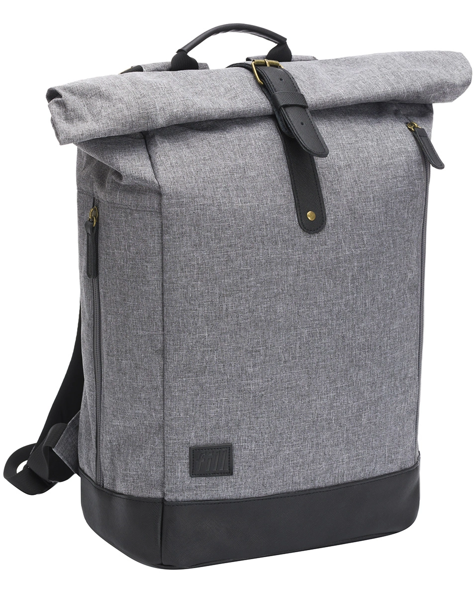 Wickelrucksack BERLIN X (39x16x53) in grau/schwarz
