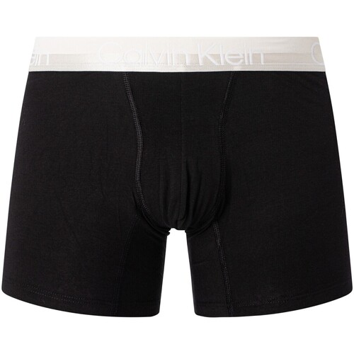 Calvin Klein Jeans - Paquete De 3 Calzoncillos Bóxer De Estructura Moderna Negro