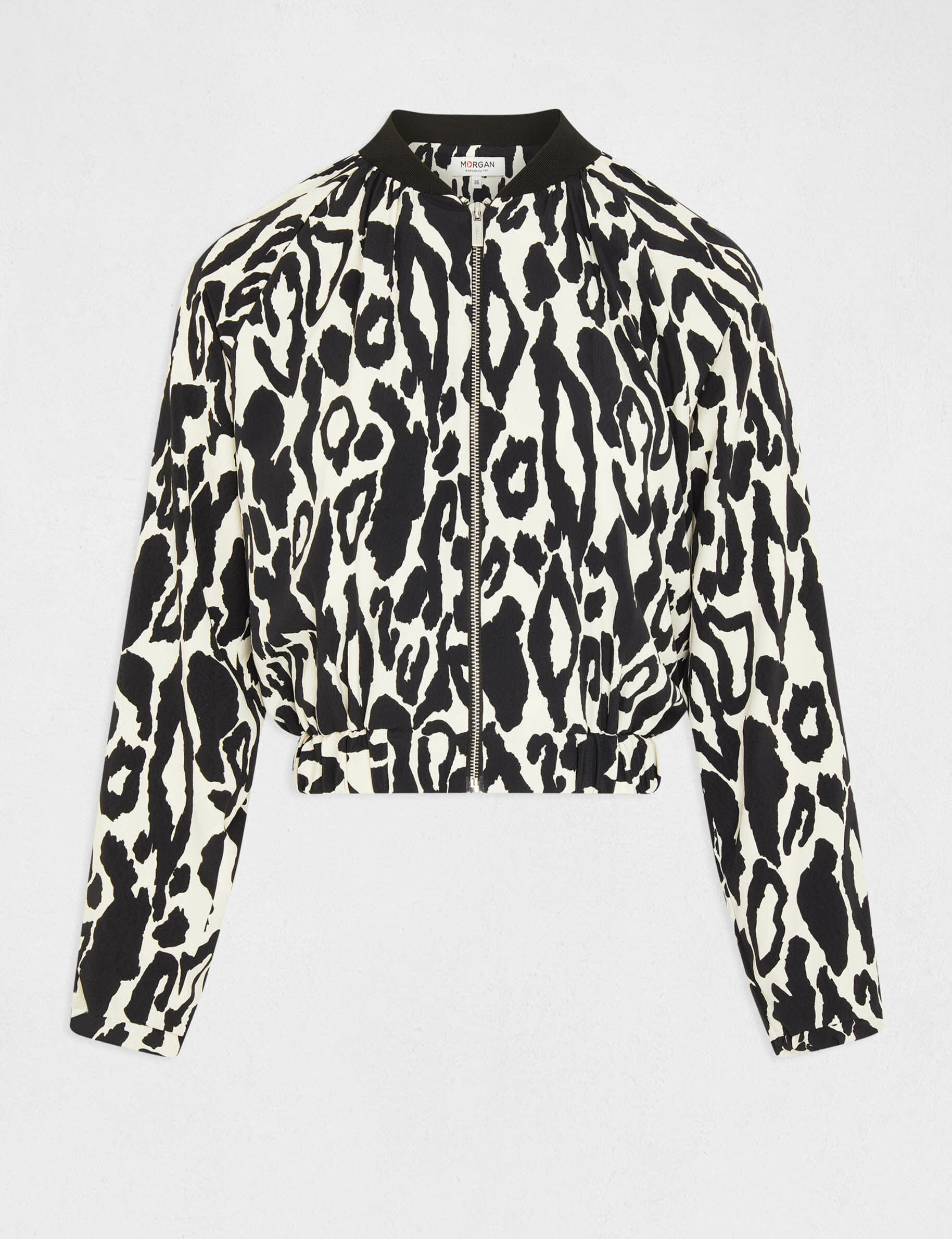 Blouson droit imprimé animalier multico femme - multico