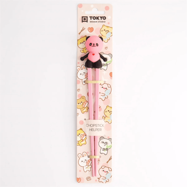 Tokyo Kinder Eetstokjes Panda Roze 22cm