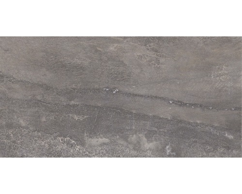 Porseleinen steengoed wand- en vloertegel Arrow antraciet 31 x 62 cm