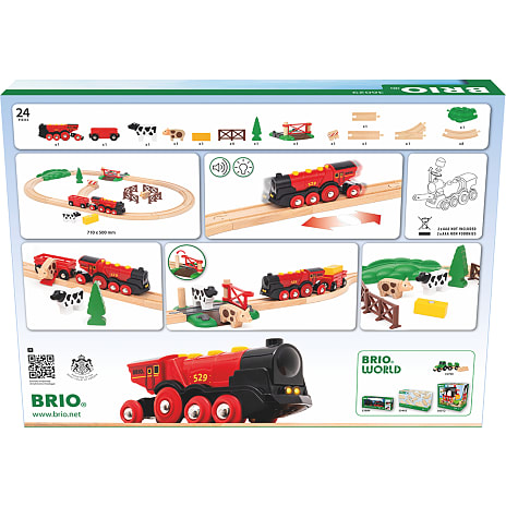 BRIO bondegårdssæt m. lokomotiv 36029