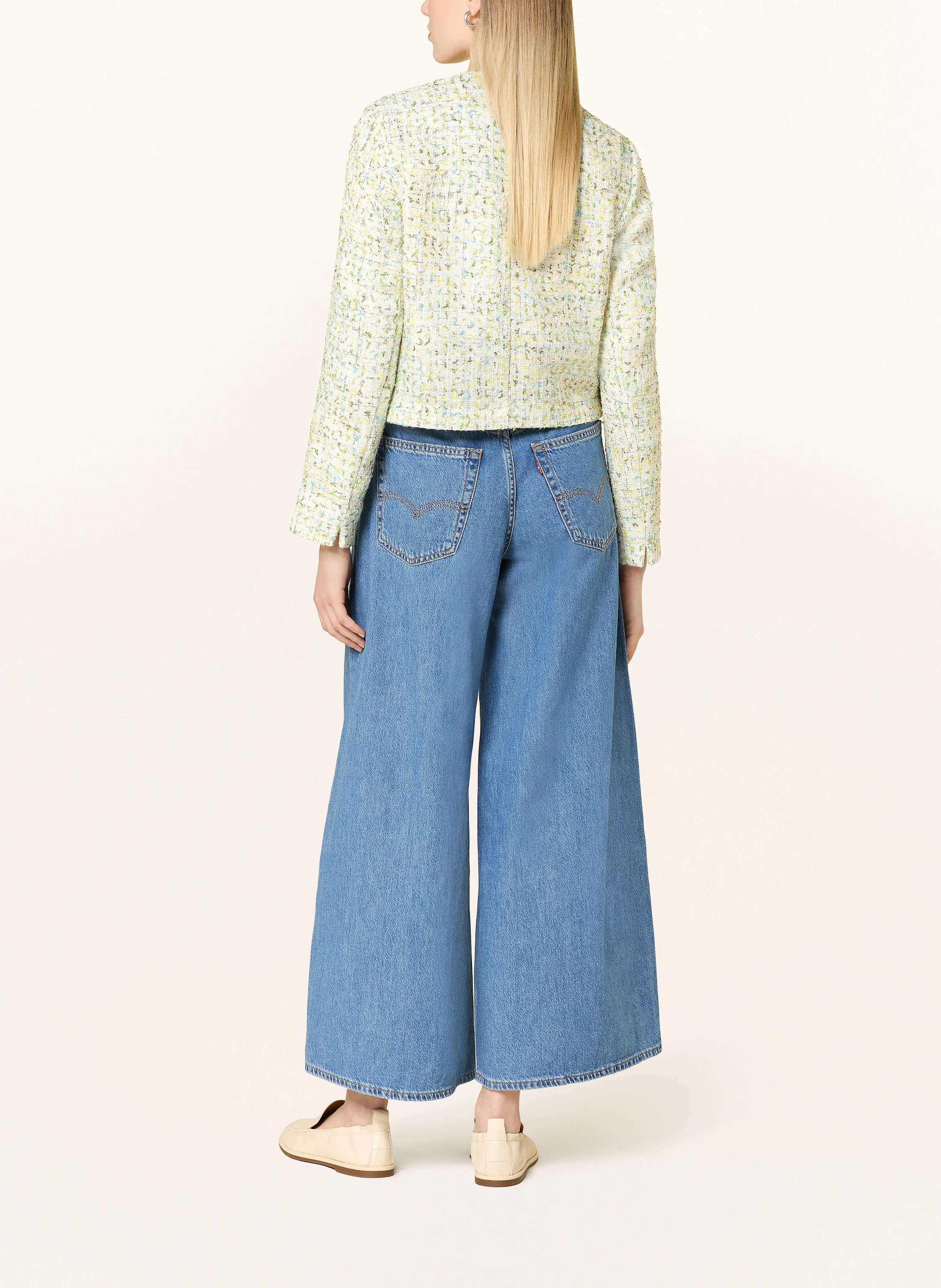 CARTOON Tweed-Jacke mit Glitzergarn