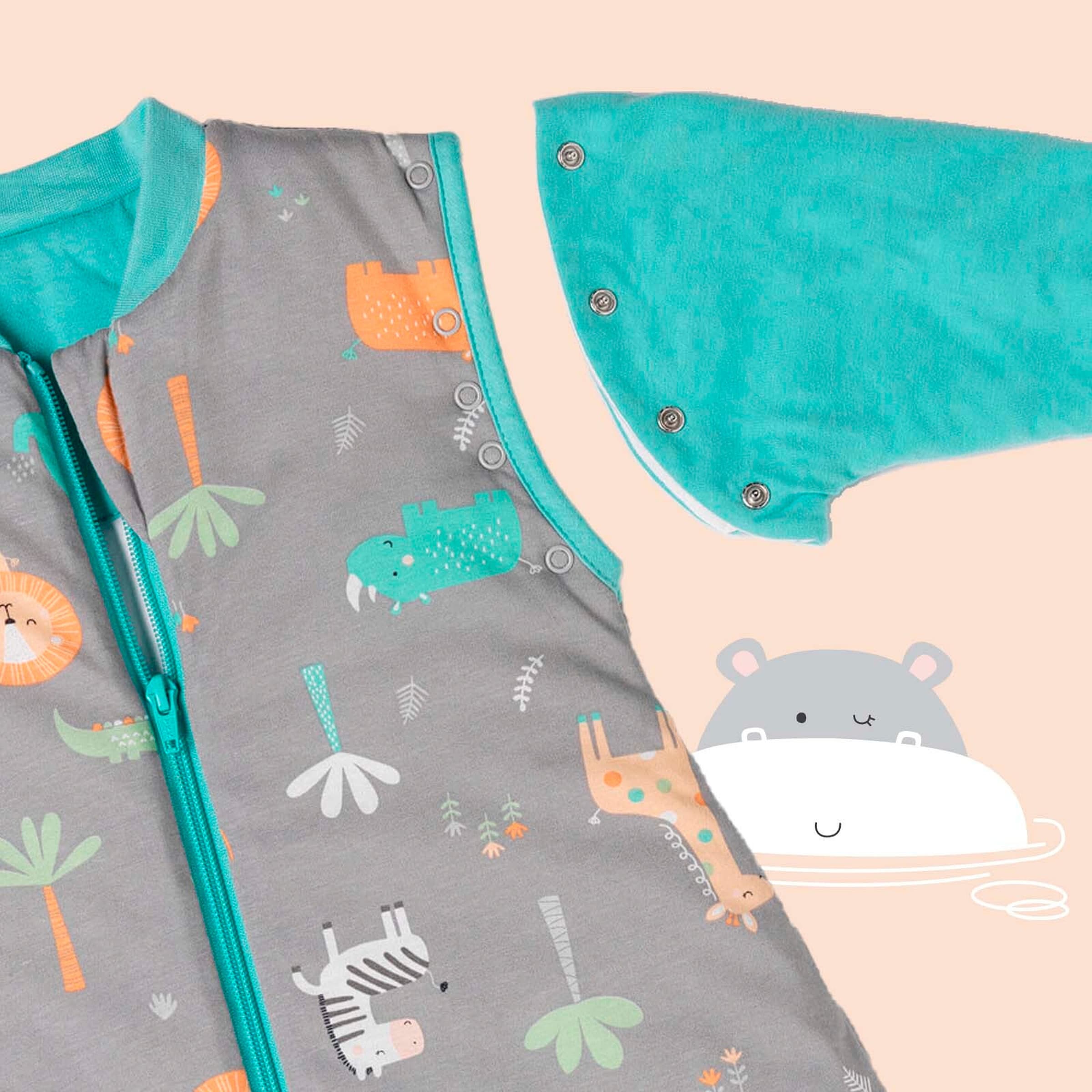 schlummersack Schlafsack mit Füßen 3.5 Tog Safari