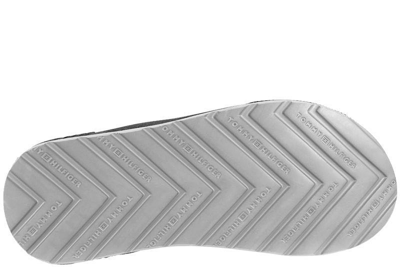 TOMMY HILFIGER MOLDED HILFIGER BEACH SANDAL BLACK