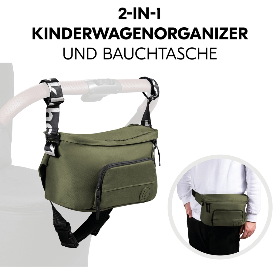 hauck Bauchtasche für Kinderwagen Hip Bag Olive