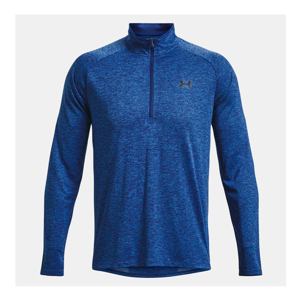 Under Armour UA TECH 2.0 1/2 ZIP - Maillot Homme blue mirage/cyber blue/black