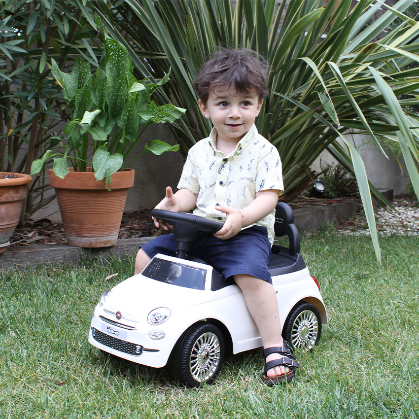 Porteur sonore Fiat 500 blanc