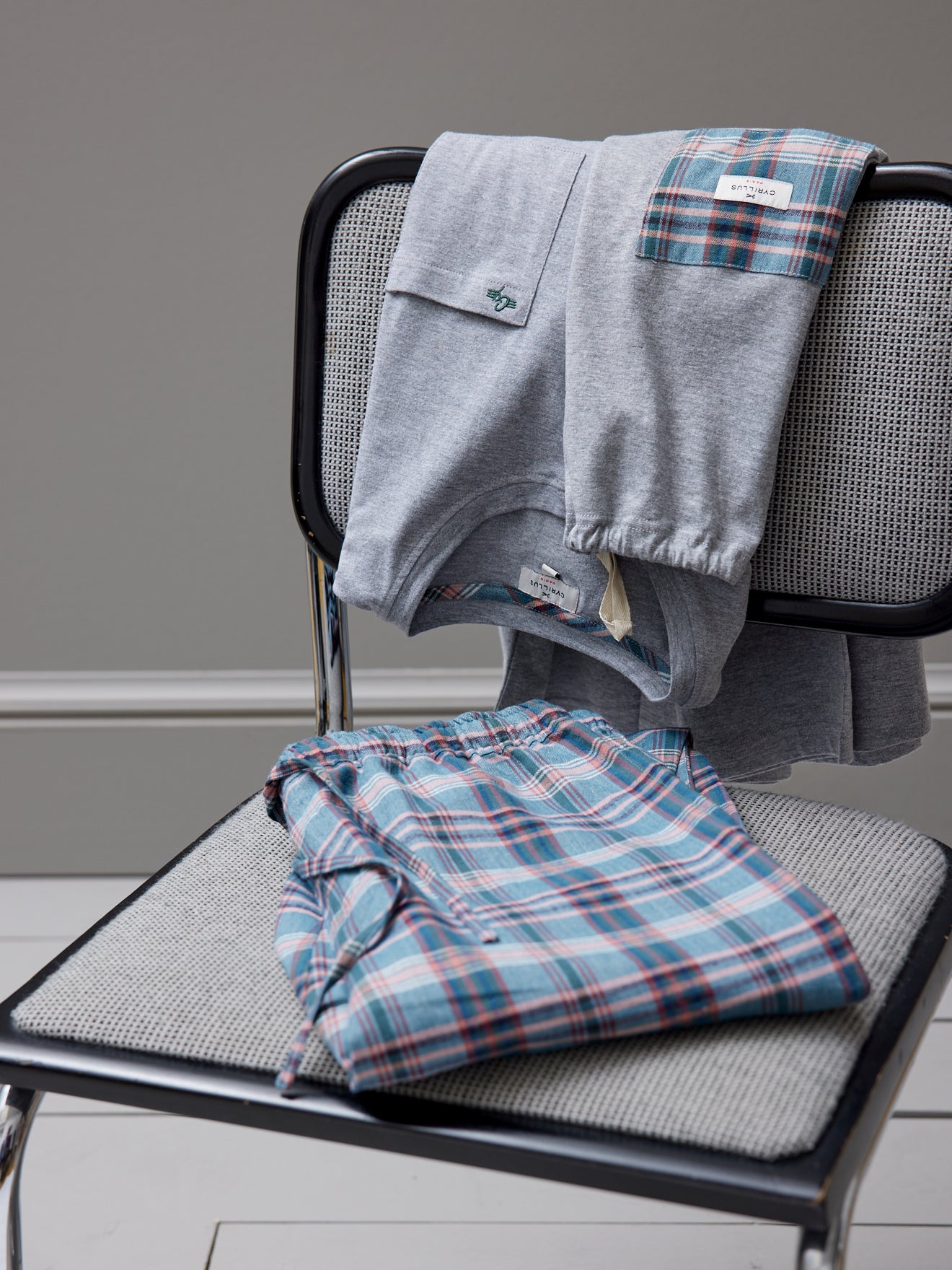 Pyjama bi-matière homme