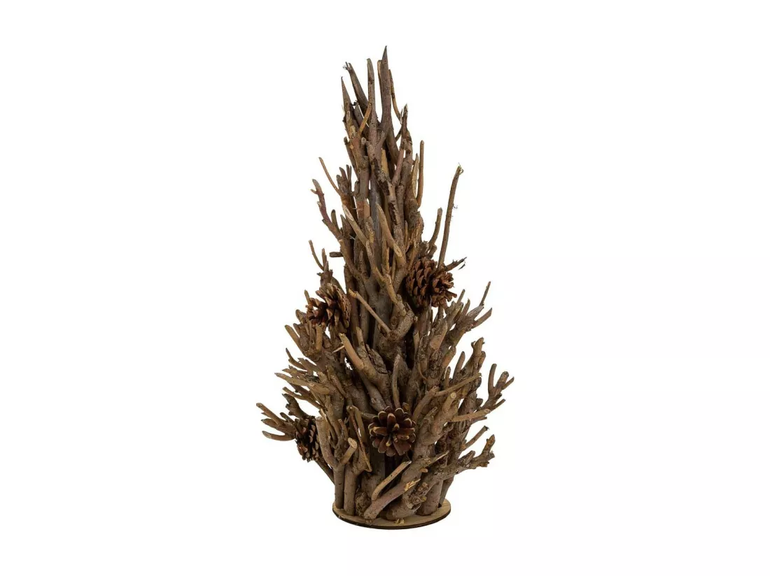 Arbre décoratif en bois marron d33x57h