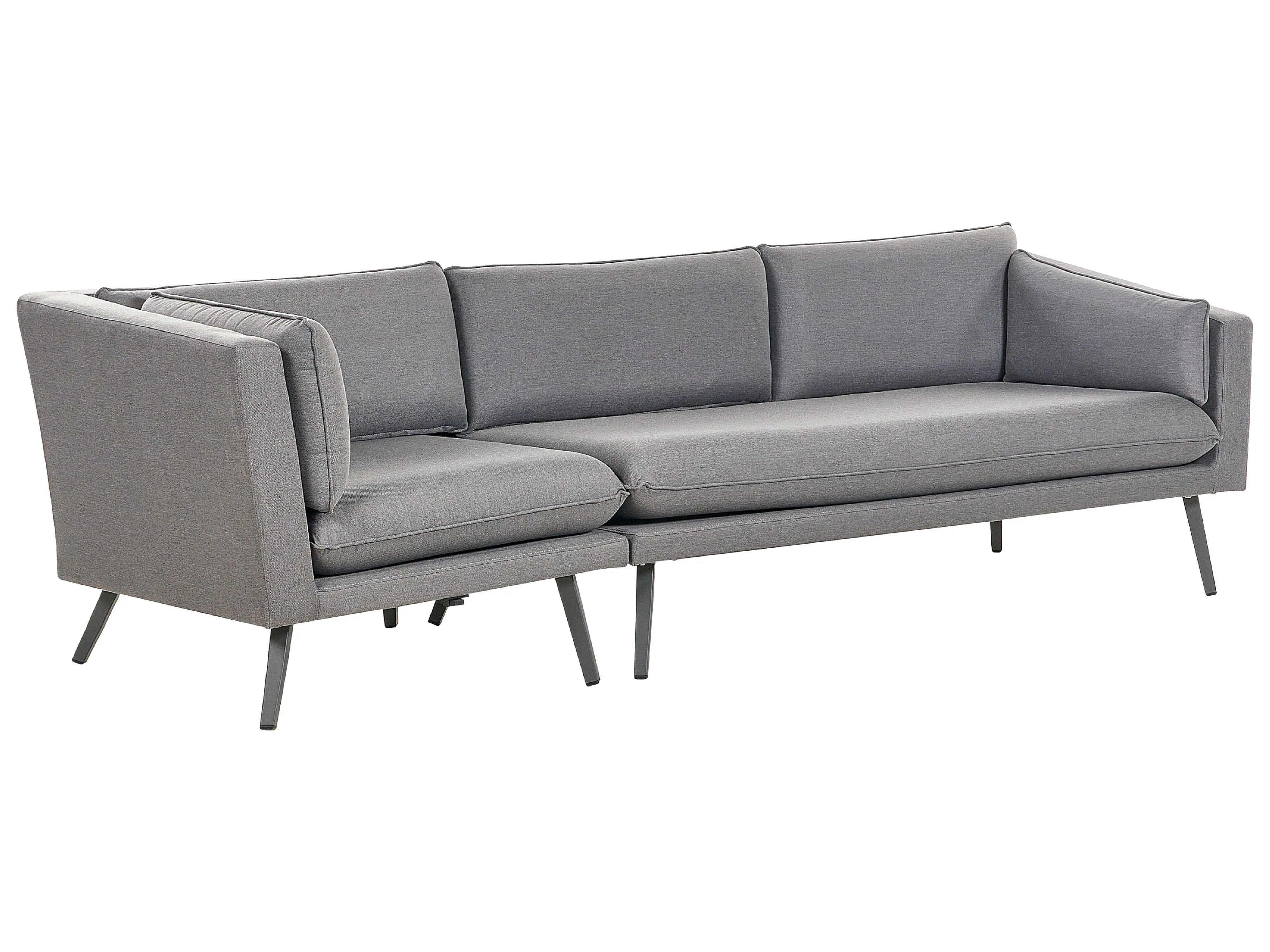 Tuin loungebank 3-zits LORETELLO linkszijdig Grijs