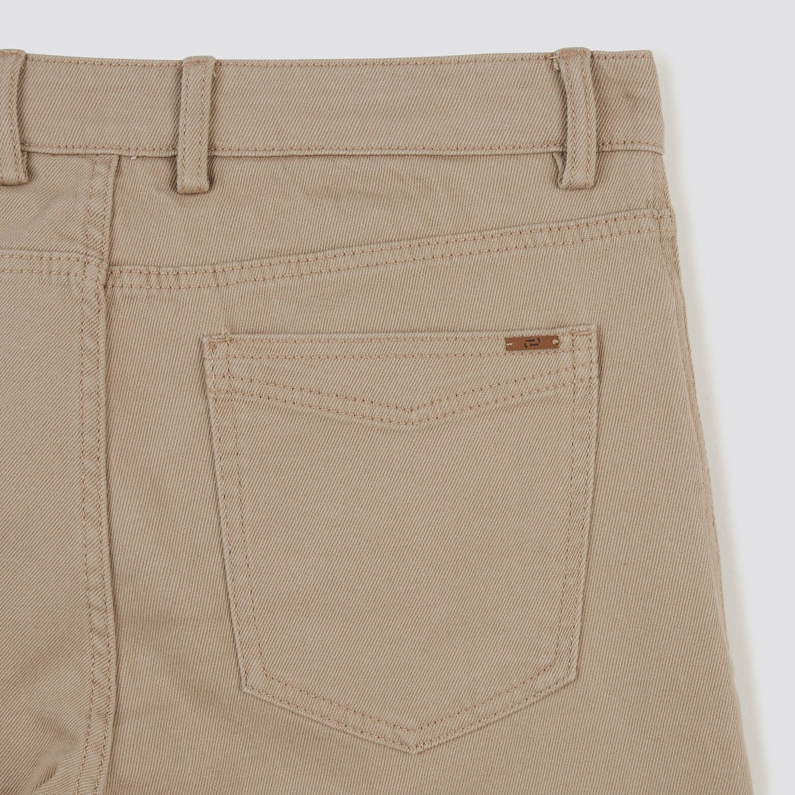 Pantalon slim cinq poches Beige