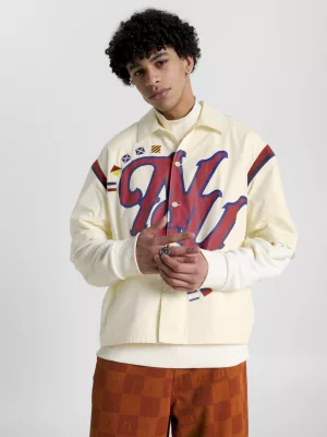 Camisa de manga curta com logotipo College NY