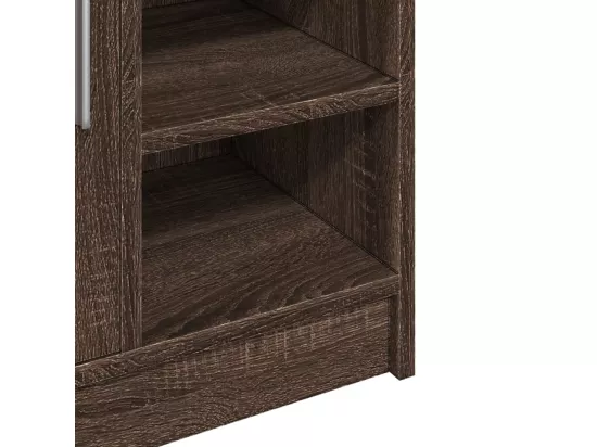 Armoire d'évier chêne marron 63x29x55 cm bois d'ingénierie