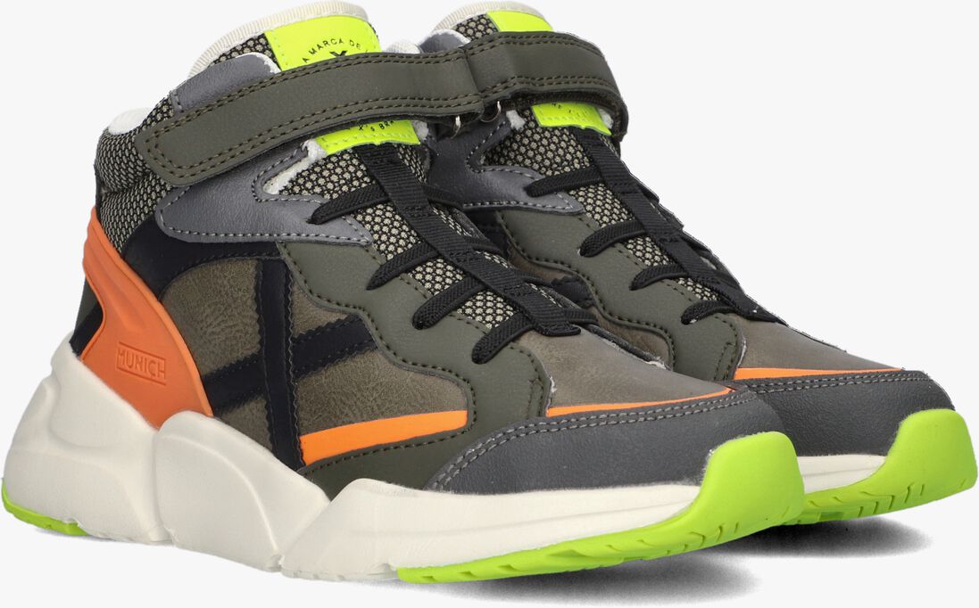 MUNICH groene munich hoge sneaker mini track boot