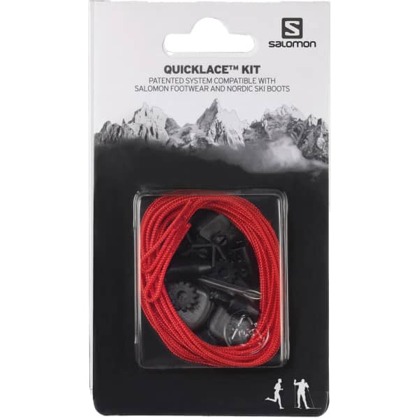 Lacet chaussure trail SALOMON QUICKLACE KIT RED