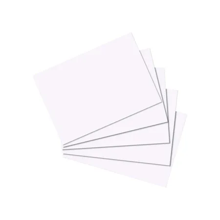 Herlitz Karteikarten DIN A8, blanko, weiß, 500 Stück