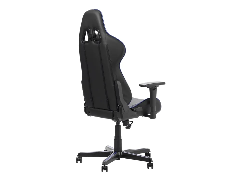 DXRacer Formula Series F08-NI - Stol - armstøtter - T-formet - vippe - drejeled - polyuretan-læder, højdensitets koldskum - indigo