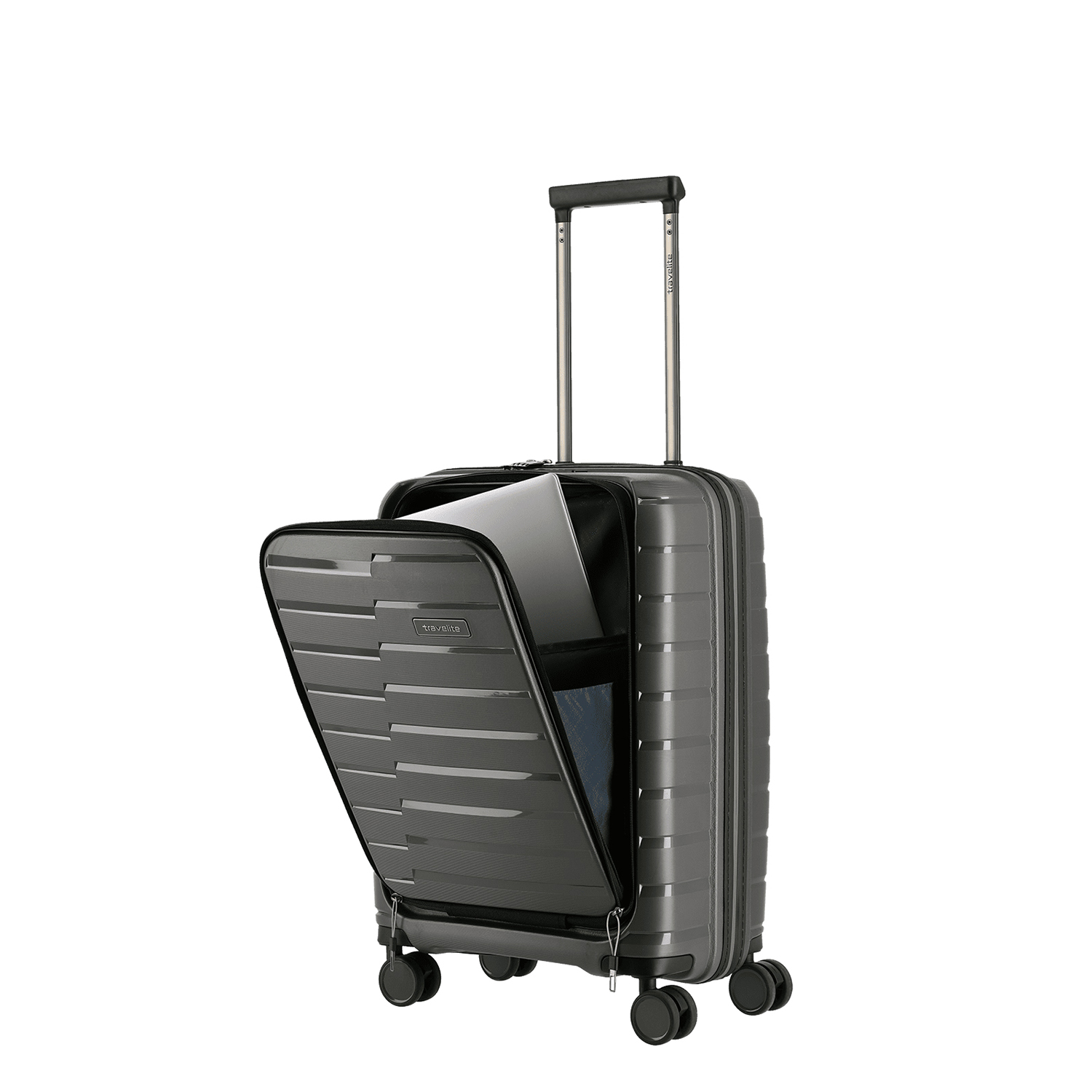 Travelite Air Base 4 Wiel Trolley S Front-Pocket anthracite