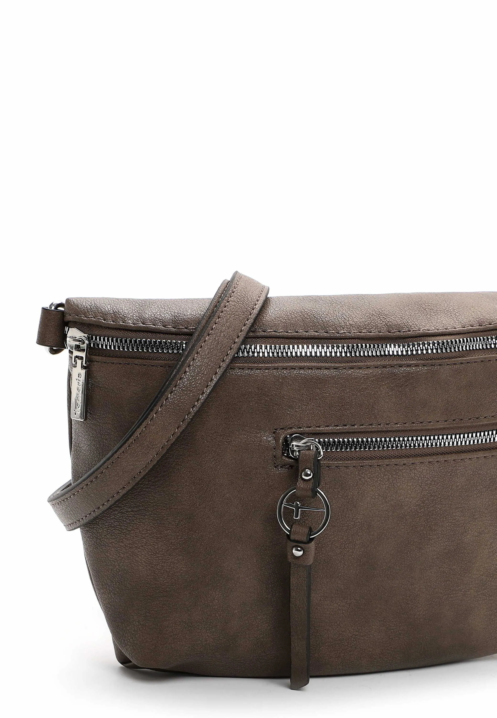 TAMARIS Gürteltasche / Bodybag Taupe Lederimitat