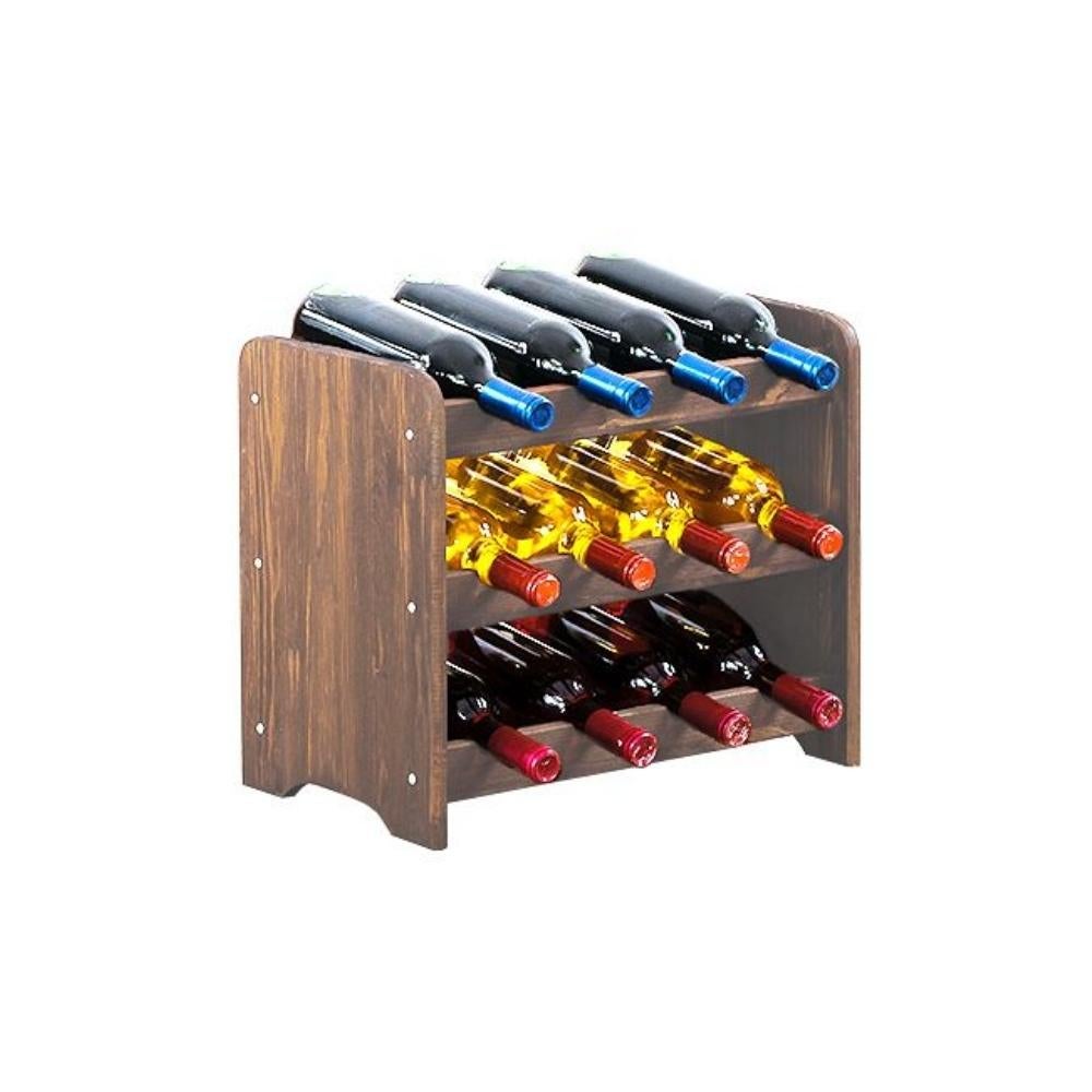 PROREGAL Wijnrek Pinot Vine C HxBxD 36 x 44 x 26,5 cm 12 Flessen Massief grenenhout Bruin Geolied