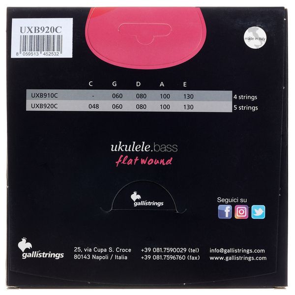Galli Strings UXB920C Ukulele Bass Str.