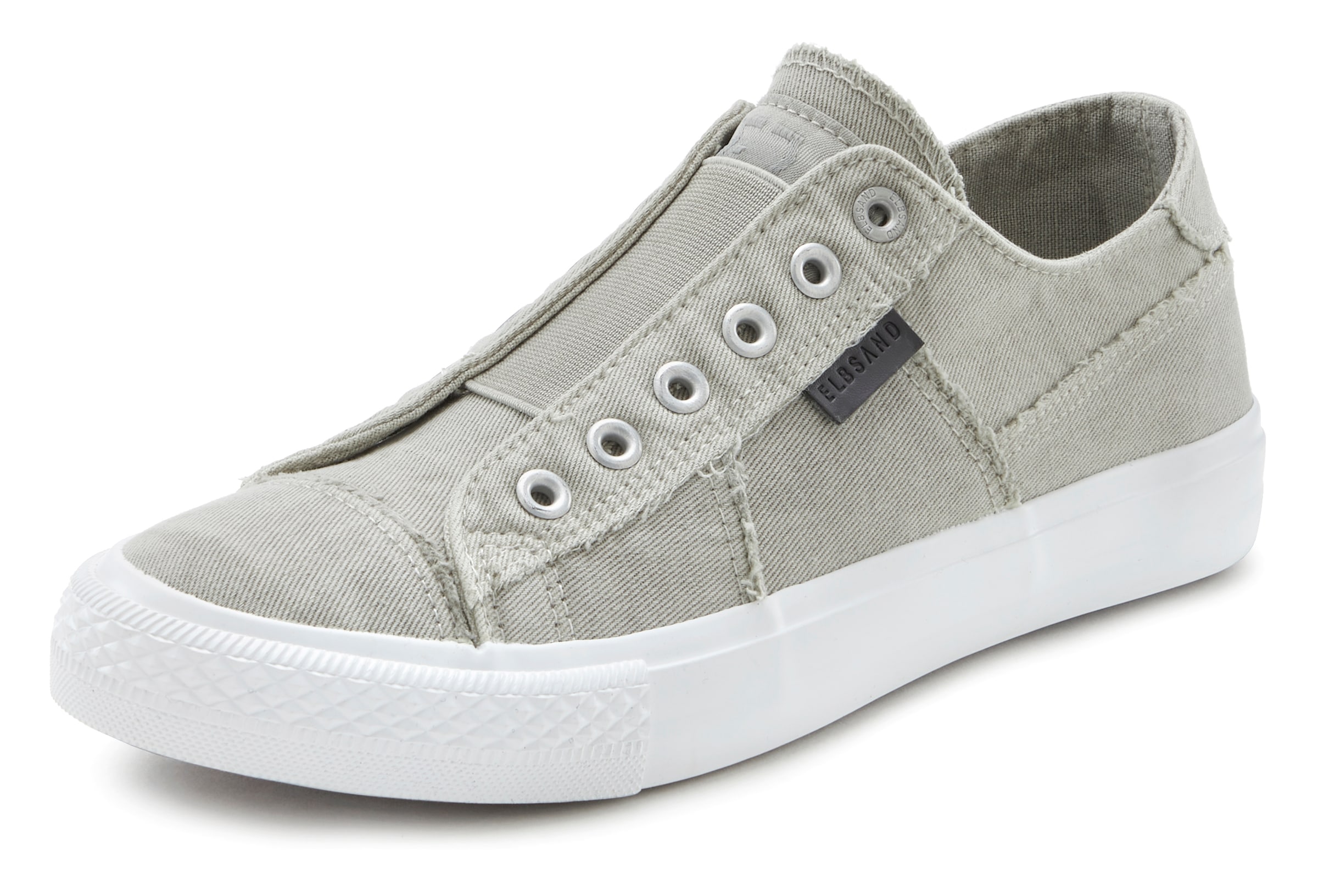 Elbsand Sneaker »Halbschuh, Slipper, Freizeitschuh,«  aus Textil zum Reinschlüpfen mit elastischem Einsatz