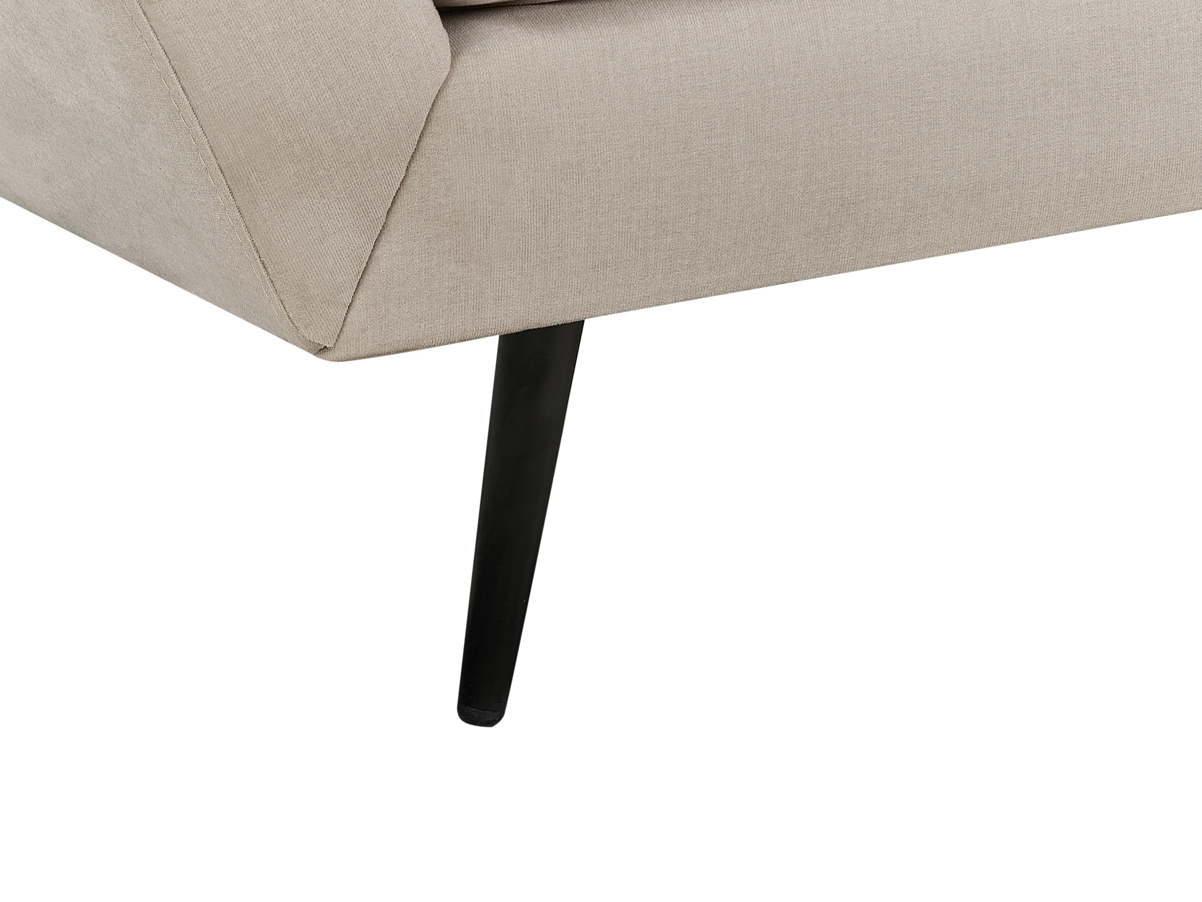 Bank 3-zits LENVIK Fluweel Beige