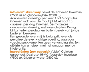 Intoleran Starchway Capsules 50CP