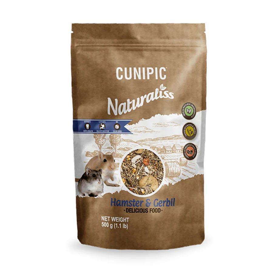 Alimento Cunipic Naturaliss para hamsters e gerbos