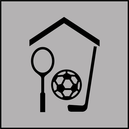 Panneau signalétique Gymnase/Salle de sport - PI SA 004 - ISO 7001