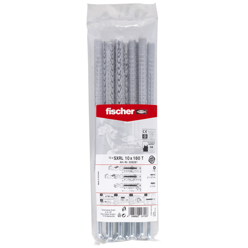Fischer constructiepluggen SXRL 10x160mm TX40