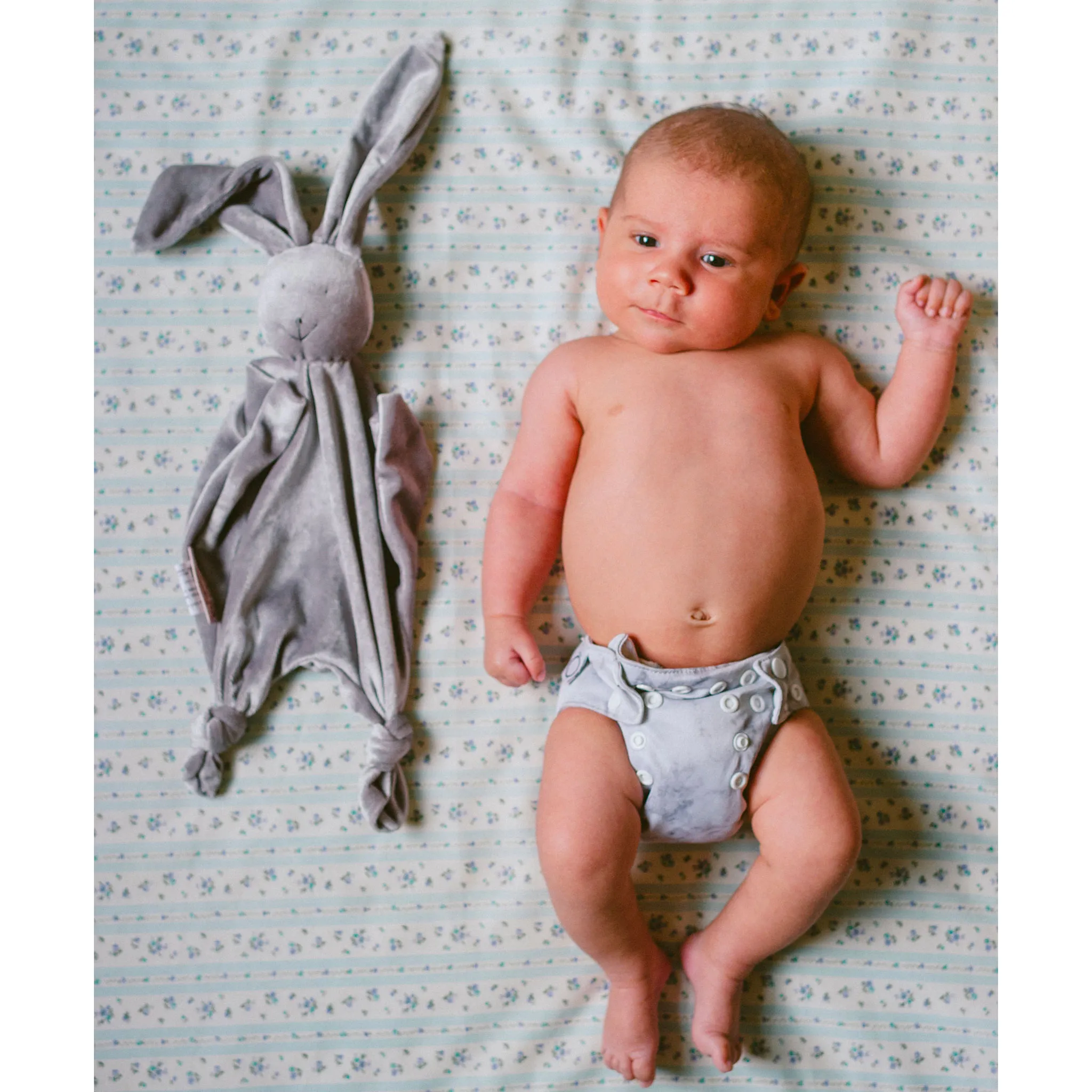 Papoum Papoum Doudou en Bambou Lapinou - Velours Gris