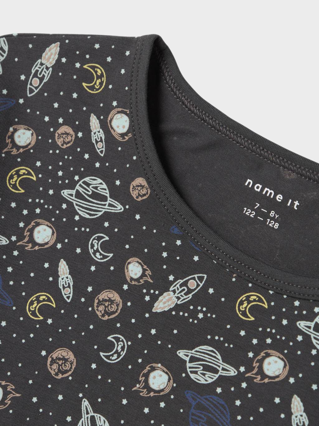 NAME IT pyjama NKMNIGHTSET IRON SPACE grijs