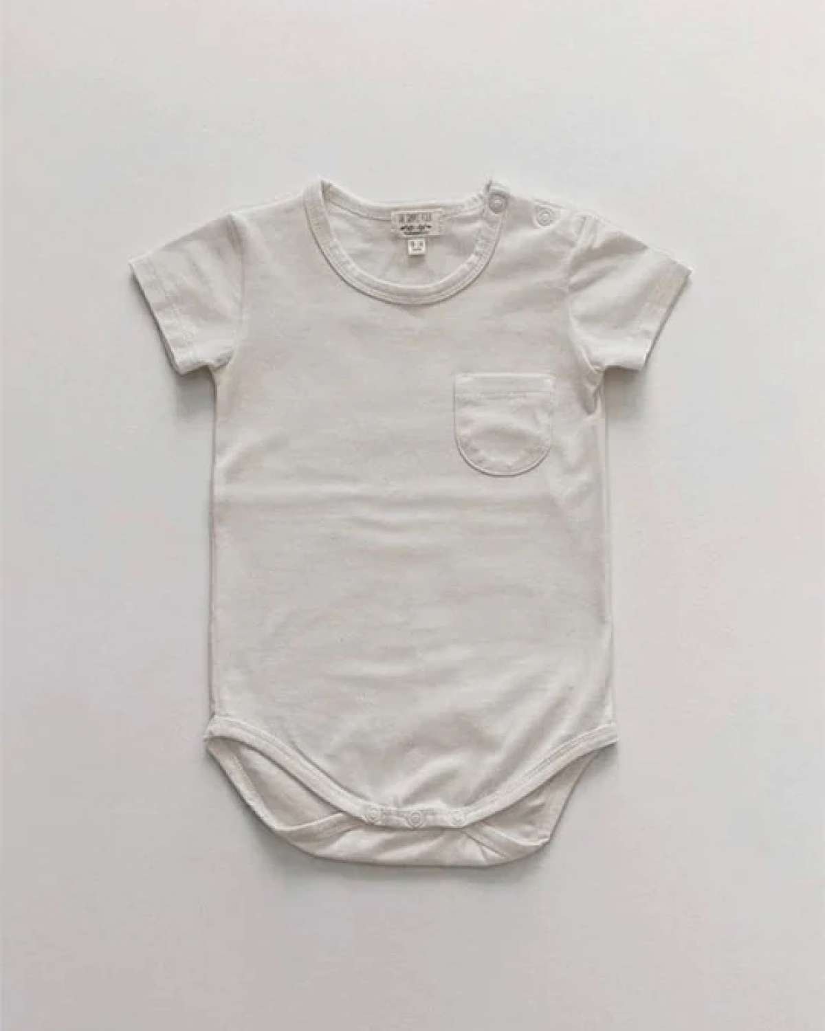 Body T Skjorte – Øk. Bomull – The Short Sleeve Pocket Onesie