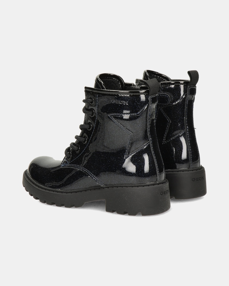 Geox J Casey Veterboots  - blauw