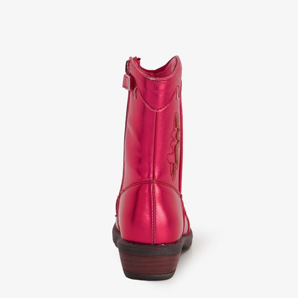 Blue Box meisjes western boots roze metallic