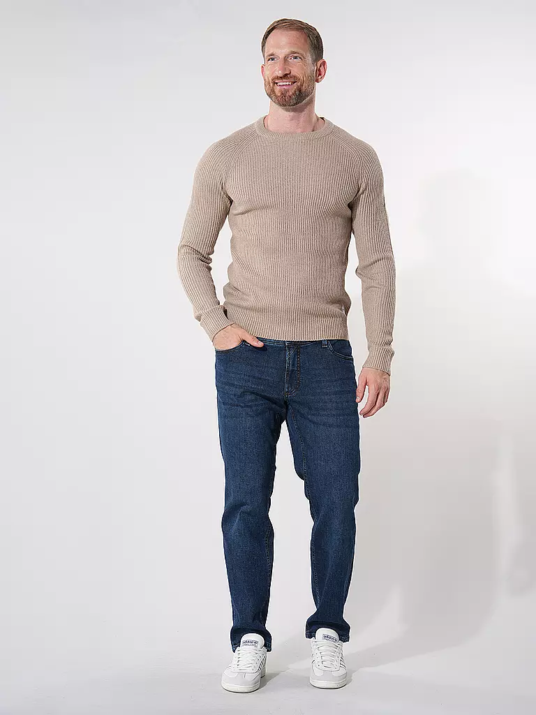 JACK & JONES Pullover JJPANNEL beige