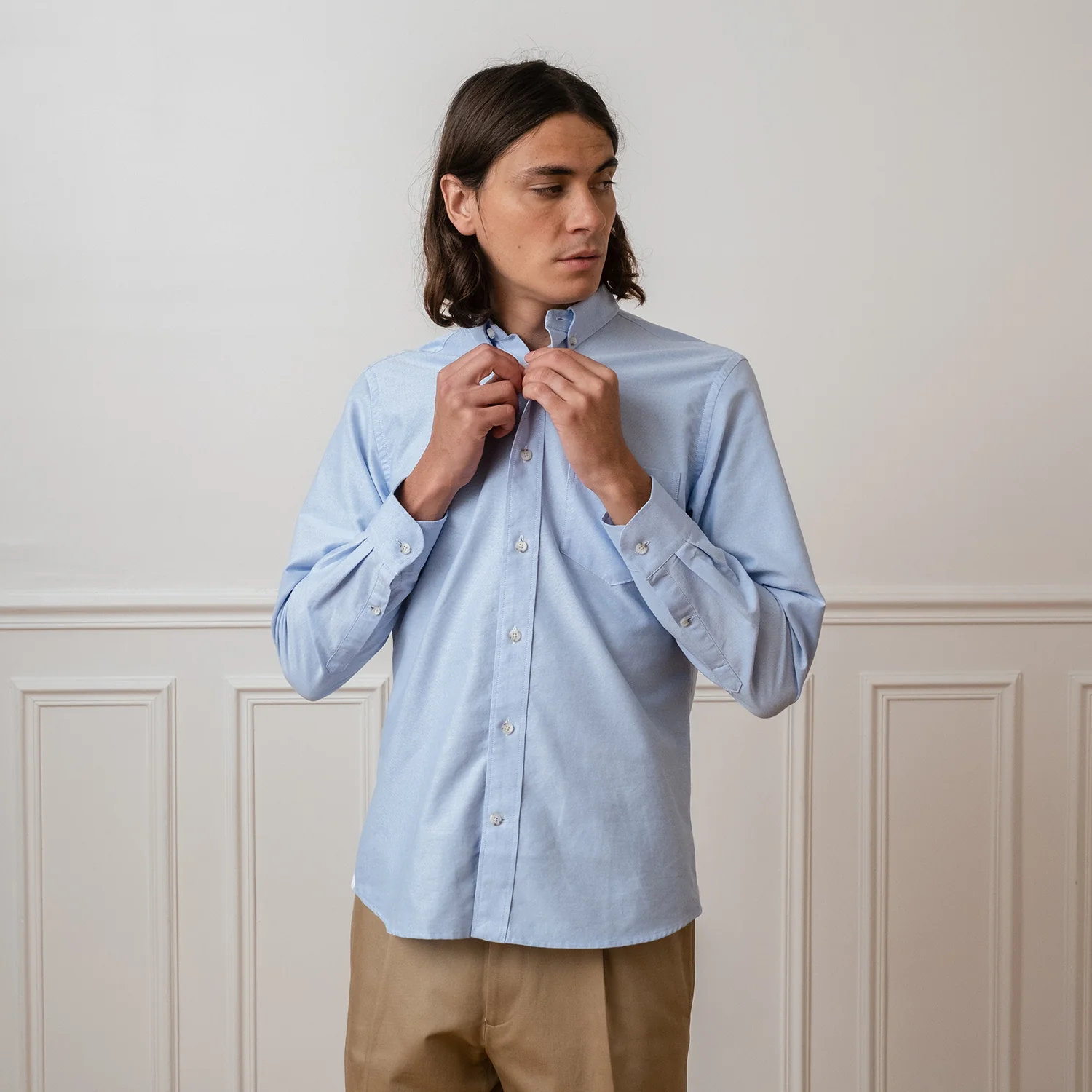 Sky blue oxford shirt