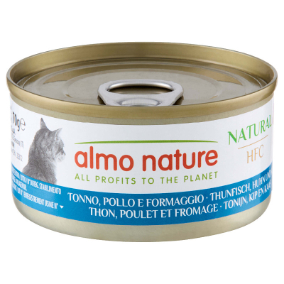 Almo Nature HFC Natural Thunfisch, Huhn & Käse 70g